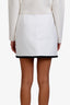 Gucci White Tweed Mini Skirt Size 40