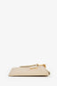 Miu Miu beige Leather Logo Card Holder