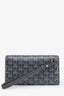 Goyard Grey Goyardine Monte Carlo Mini Wrist Clutch