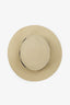Gucci Beige Straw Papier Hat Size M