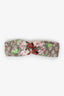 Gucci Brown Silk GG Supreme Floral Print Headband