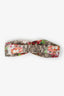 Gucci Brown Silk GG Supreme Floral Print Headband