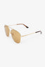 Gucci Gold Tone Bee Square Sunglasses