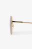 Gucci Gold Tone Bee Square Sunglasses