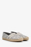 Christian Dior Grey Oblique Espadrilles Size 39