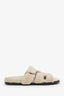 Hermès Beige Shearling 'Chypre' Sandals Size 41