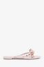 Valentino Pink Rubber Rockstud Sandals Size 39