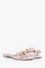 Valentino Pink Rubber Rockstud Sandals Size 39