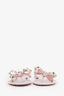 Valentino Pink Rubber Rockstud Sandals Size 39