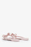 Valentino Pink Rubber Rockstud Sandals Size 39