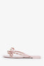 Valentino Pink Rubber Rockstud Sandals Size 39