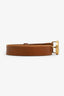 Gucci Brown Leather GG Marmont Thin Belt