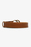 Gucci Brown Leather GG Marmont Thin Belt