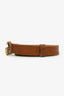 Gucci Brown Leather GG Marmont Thin Belt