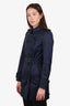 Burberry Navy Belted Trench Coat Size 2
