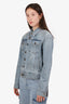 Saint Laurent Blue Denim Patina Jacket Size S