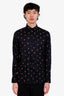 Givenchy Black Logo Print Button Down Shirt Size 41 Mens