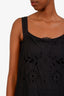 Red Valentino Black Eyelet Jumpsuit Size 46