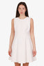 Red Valentino White Cotton Blend Midi Dress Size 44