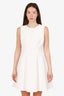 Red Valentino White Cotton Blend Midi Dress Size 44