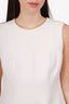 Red Valentino White Cotton Blend Midi Dress Size 44