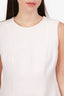 Red Valentino White Cotton Blend Midi Dress Size 44