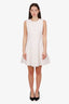 Red Valentino White Cotton Blend Midi Dress Size 44