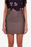Halston Heritage Taupe Ruched Skirt Size 4