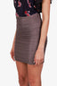Halston Heritage Taupe Ruched Skirt Size 4