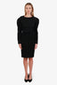 Jean Paul Gaultier Black Lace Up Pencil Skirt Size 6