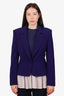 Moschino Couture Blue Single Breasted Blazer Size 10