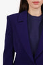 Moschino Couture Blue Single Breasted Blazer Size 10