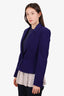 Moschino Couture Blue Single Breasted Blazer Size 10