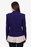 Moschino Couture Blue Single Breasted Blazer Size 10