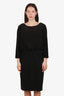 Moschino Cheap and Chic Black 3/4 Sleeve Dress Size 14