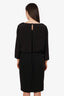 Moschino Cheap and Chic Black 3/4 Sleeve Dress Size 14