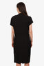 Moschino Cheap and Chic Black V-Neck Tie Waist Dress Size 12