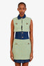 Moschino Couture Green/Blue Tweed/Denim Panelled Mini Dress Estimated Size 2