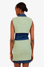 Moschino Couture Green/Blue Tweed/Denim Panelled Mini Dress Estimated Size 2