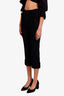 Prada Black Wool Beaded Trousers Size 40