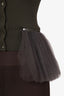 Moschino Couture Green Cardigan With Removable Tulle Trim Size 6