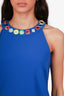 Moschino Couture Blue Mirror Applique Top Size 8