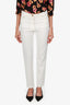 Moschino Couture White Straight Leg Pants Size 8