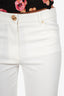 Moschino Couture White Straight Leg Pants Size 8