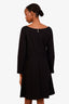 Versace Jeans Black Long Sleeve Chain Detail Mini Dress Size 10
