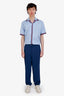 Versace Collection Blue Trousers Size 48 Mens
