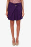 Versace Jeans Purple Cotton Mini Skirt Size 44