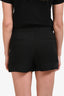 Helmut Lang Black Linen Blend Mini Shorts Size 6