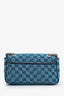 Gucci Blue Canvas Small Marmont Shoulder Bag