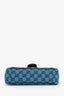 Gucci Blue Canvas Small Marmont Shoulder Bag
